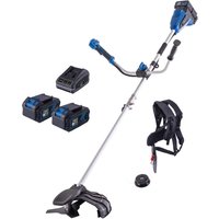 Akku Freischneider Rasentrimmer BC-BCH380/40 Scheppach - 2x20V | 380mm Schnittbreite Rasentrimmer | 255mm Schnittbreite Motorsense | mit Schultergurt von Scheppach
