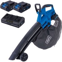 Akku-Laubsauger/-bläser BC-BLV720-X Scheppach | Brushless | Luftgeschwindigkeit 210 km/h | 45L von Scheppach