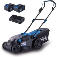 Akku-Rasenmäher BC-MP430-X Scheppach | 43cm Schnittbreite | für 600-700 m2 | 50L Korb | inkl. 2x 4Ah Akku + 4,5A Doppelladegerät Akku-Rasenmäher BC-MP430-X Scheppach | 43cm Schnittbreite | für 600-700 m2 | 50L Korb | inkl. 2x 4Ah Akku + 4,5A Doppelladegerät von Scheppach