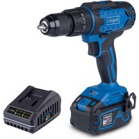Akku-Schlagbohrmaschine C-CD45-X Scheppach | 3in1 Funktion | Drehmoment 45Nm | Drehmomentstufen 19+1 | inkl. 4Ah Akku + 2,4A Ladegerät von Scheppach