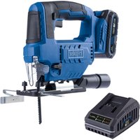 Akku-Stichsäge C-JS220-X Scheppach | Hublänge 19mm| Hubzahl 0-2400 min-1 | 7 einst. Schnittwinkel | inkl. 2Ah Akku + 2,4A Ladegerät von Scheppach
