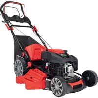 Benzin-Rasenmäher MS226-56E SE Scheppach - Schnittbreite 56cm | 65L Fangbox | 6 PS | 224cm³ 4 Takt-Benzinmotor | Radantrieb | E-Start von Scheppach