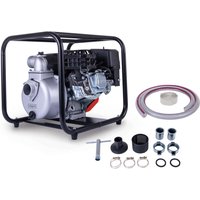 Benzin Wasserpumpe PWP32 Scheppach - 32.000 L/h | 30m Föderhöhe | 7m Ansaughöhe | 3 bar Gartenpumpe | 5,3 PS / 212ccm | inkl. Schlauchpaket von Scheppach