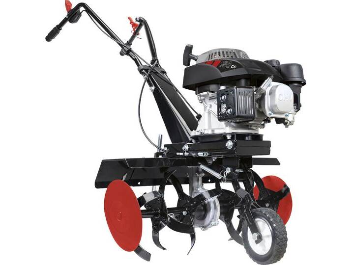 Benzinmotorhacke SCHEPPACH MTP560 , rot (rot, schwarz), Motorhacken, 2,7kW/ 560mm Arbeitsbreite, 260mm Hackmesser von Scheppach