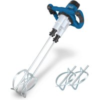 Doppel Handrührgerät PM1800D Scheppach - 1800W | bis 790 min-1 Drehzahlregulierung | Mörtel | Putz | Farbe | inkl. zwei Mixstäben von Scheppach