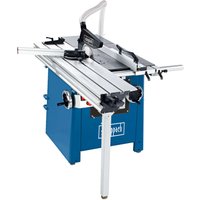 Formatkreissäge Forsa 4.1 Scheppach mit Vorritzer - 400V 4800W | 107mm Schnitthöhe | 440mm Schnittbreite | 2100mm Tischlänge / Besäumlänge von Scheppach
