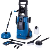 Hochdruckreiniger HCE2800 Scheppach - 5m Schlauch | 180bar | Fördermenge: 480 l/h | inkl. Fahrvorrichtung, Schlauchtrommel & 10-tlg. Zubehör von Scheppach