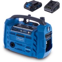 Hybrid-Kompressor Airforce 6 Scheppach - 10,3bar | ölfrei | 2 USB-Anschlüsse | 3 Antriebsarten | inkl. 2Ah Akku + 2,4A Ladegerät Hybrid-Kompressor Airforce 6 Scheppach - 10,3bar | ölfrei | 2 USB-Anschlüsse | 3 Antriebsarten | inkl. 2Ah Akku + 2,4A Ladegerät von Scheppach