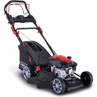 Hybrid-Start-Benzin-Rasenmäher PML46-150ES Scheppach | 46 cm Schnittbreite | Radantrieb | 3,5 PS | bis zu 1000m² von Scheppach