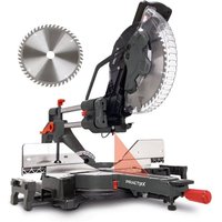 Kapp-Zugsäge PX-KZS-305PA Practixx - Schnitthöhe 180mm x 340mm Laser Softstart Posaunenauszug von Scheppach
