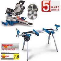 Scheppach - Kapp und Gehrungssäge HM216 Zugsäge Kappsäge 2.Sägeblatt Set mit UG200 von Scheppach