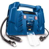 Kompressor Airforce 5 Scheppach - 8 bar | 230V & 12V Anschluss | LCD Display | ölfrei | tragbar & mobil | ideal für Auto / KFZ | inkl. Zubehörset von Scheppach