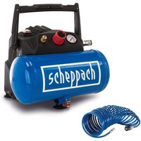 Kompressor HC06 Scheppach - 1200W Motor | 200 L/min | 8 bar | inkl. 5m Spiralschlauch Kompressor HC06 Scheppach - 1200W Motor | 200 L/min | 8 bar | inkl. 5m Spiralschlauch von Scheppach