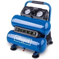 Kompressor HC10-Twin Scheppach - 230V | 8 bar | 7,5 L Kessel | ölfrei & Wartungsarm | kompakt von Scheppach