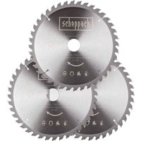 Scheppach - Multifunktionssägeblätter Profi 3er-Set 255mm Kappsäge Zugsäge HM110MP von Scheppach