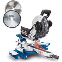 [NEUWERTIG] [NEUWERTIG] Scheppach HM254 Kappzugsäge mit Softstart & Laser 2000W Ø255mm Sägeblatt Schnittbreite/höhe: 340mm x 90mm Gehrungssäge mit von Scheppach