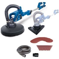 [NEUWERTIG] Scheppach Wand & Deckenschleifer DS930 Trockenbauschleifer mit 710W Ø 215mm Scheiben Teleskopstange 140-165cm 24 Schleifscheiben & von Scheppach