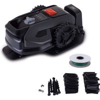 Rasenmähroboter RRMA500APP Scheppach Black - 500m2 Rasenfläche | 160mm Schnittbreite | 20-50mm Schnitthöhe | 61dB(A) Geräuscharm | 25% Steigung von Scheppach