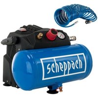 Scheppach - Kompressor HC06 ölfrei 6L 8bar 1200W + 5 m Sprialschlauch von Scheppach