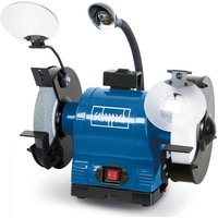 Scheppach - Doppelschleifer BG200AL mit Induktionsmotor und Arbeitslampe 230V 550W - Ø200 mm Stein K60 / K100 Funkenschutz Werkstückauflage & von Scheppach