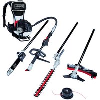 4in1 Multigartengerät MFH5300-4BP Scheppach 1.8PS 51,7 cm³ 2-Takt-Motor 450 mm Schnittbreite von Scheppach