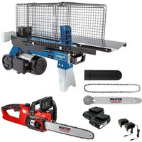 Scheppach 7t Holzspalter HL760L + Walter Akku-Kettensäge 40V Akku/Ladegerät Scheppach 7t Holzspalter HL760L + Walter Akku-Kettensäge 40V Akku/Ladegerät von Scheppach