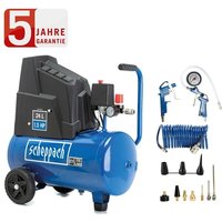 8bar Druckluft Kompressor HC25o Set Spiralschlauch + Zubehör - Scheppach von Scheppach