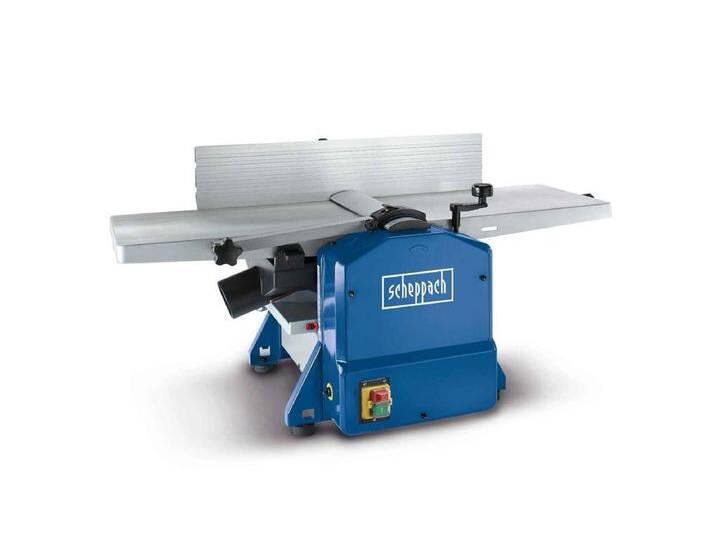 Scheppach Abricht- und Dickenhobelmaschine HMS1080, 1500 in W, Hobelbreite: 254 in mm, (Set), Inkl. 2 Stück HS-Hobelmesser, blau silberfarben von Scheppach