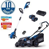 Scheppach Akku Rasenmäher BC-MP380-X 20V-IXES + Akku Rasentrimmer C-LT300-X Scheppach Akku Rasenmäher BC-MP380-X 20V-IXES + Akku Rasentrimmer C-LT300-X von Scheppach