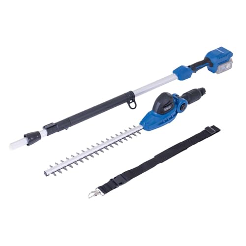 Scheppach Akku-Teleskop-Heckenschere C-PHS410-X | Schnittlänge 410 mm | max. Aststärke 16 mm | Gesamtreichweite 2,6 m | Motorkopf mit 11 verschiedenen Winkeln | 20-Volt-IXES-Serie von Scheppach