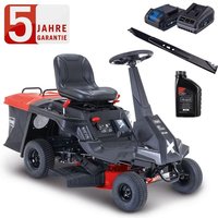 Scheppach - Aufsitzrasenmäher MR230 6PS 61cm 150L Hybrid-Start + Öl + 2.Messer von Scheppach