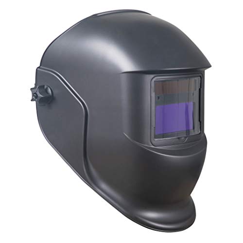 Scheppach Automatik Schweißhelm AWH-500BL | Schweißermaske mit Solar Sensor | großes Sichtfeld | automatische & regelbare stufenlose Verdunklung | Solarzelle mit Akku | Reaktionszeit 0,2-0,83ms von Scheppach