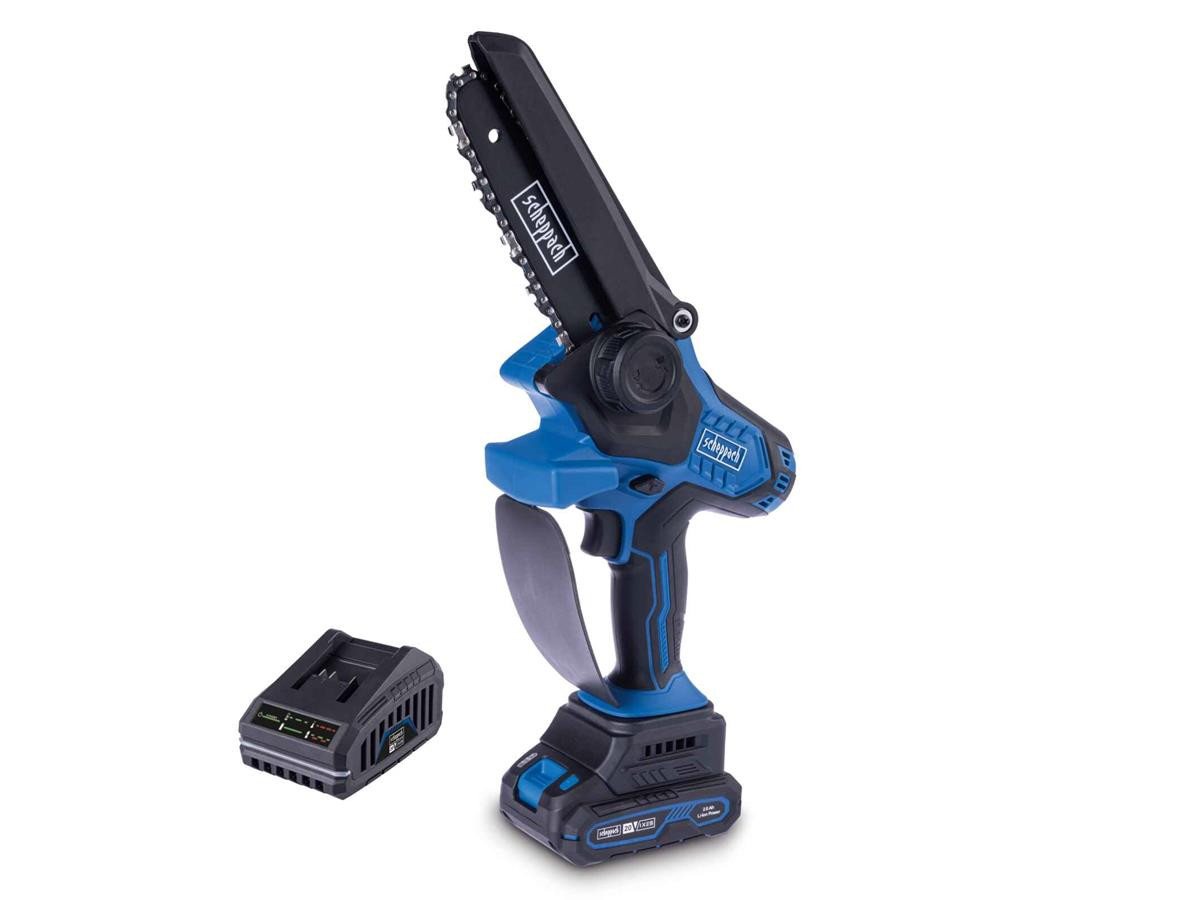 Scheppach Baum- und Strauchschneider BC-PS150-X, (Set, 3 St), Inklusive Starter-Kit 2.0 SBSK2.0 20 V 2,0 Ah Akku & 2,4 A Ladegerät von Scheppach
