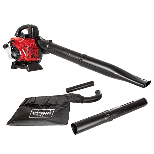 Scheppach Benzin Laubbläser LB3500P 4in1 Laubsauger mit Easy Start | 2Takt Motor - 25,4cm³ & 1,2PS | hohe Luftgeschwindigkeit 295 km/h | Luftstromvolumen 790m³/h | inkl. 50L Fangsack, Saug- & Blasrohr Scheppach Benzin Laubbläser LB3500P 4in1 Laubsauger mit Easy Start | 2Takt Motor - 25,4cm³ & 1,2PS | hohe Luftgeschwindigkeit 295 km/h | Luftstromvolumen 790m³/h | inkl. 50L Fangsack, Saug- & Blasrohr von Scheppach