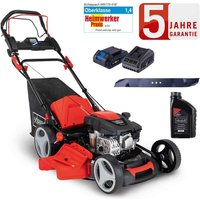 Scheppach - Benzin Rasenmäher MS173-51E 4,1PS Antrieb E-Start 51cm & Öl & 2.Messer von Scheppach