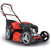 Benzin Rasenmäher MS225-53 + Motoröl Radantrieb 6 ps 53 cm Schnittbreite 65 Liter Fangkorb Reinigung Mulchfunktion Auswurf - Scheppach von Scheppach