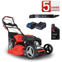 Scheppach - Benzin Rasenmäher MS225-53E 6PS Radantrieb Hybrid-Start +Öl +2.Messer Scheppach - Benzin Rasenmäher MS225-53E 6PS Radantrieb Hybrid-Start +Öl +2.Messer von Scheppach