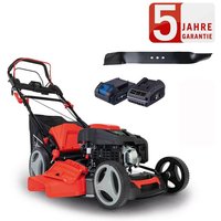 Benzin Rasenmäher MS225-53E 6PS mit Antrieb + E-Start 53cm + 2. Messer - Scheppach Benzin Rasenmäher MS225-53E 6PS mit Antrieb + E-Start 53cm + 2. Messer - Scheppach von Scheppach