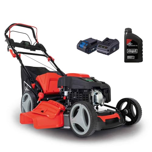 Scheppach Benzin Rasenmäher MS225-53E mit E-Start | Radantrieb | 6PS | 53 cm Schnittbreite | 7-fache Schnitthöhenverstellung | 65 Liter Fangkorb | Mulchfunktion | Reinigungsfunktion | inkl. Motoröl Scheppach Benzin Rasenmäher MS225-53E mit E-Start | Radantrieb | 6PS | 53 cm Schnittbreite | 7-fache Schnitthöhenverstellung | 65 Liter Fangkorb | Mulchfunktion | Reinigungsfunktion | inkl. Motoröl von Scheppach