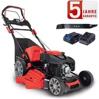 Scheppach - Benzin Rasenmäher MS225-56E 6PS 7IN1 Schnittbreite 56cm + 2. Messer von Scheppach