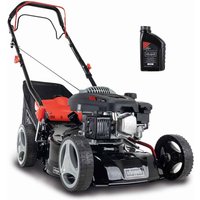Scheppach Benzin Rasenmäher RM420A 3,3PS 5in1 mit Antrieb Breite 42cm 0,6 L Öl von Scheppach