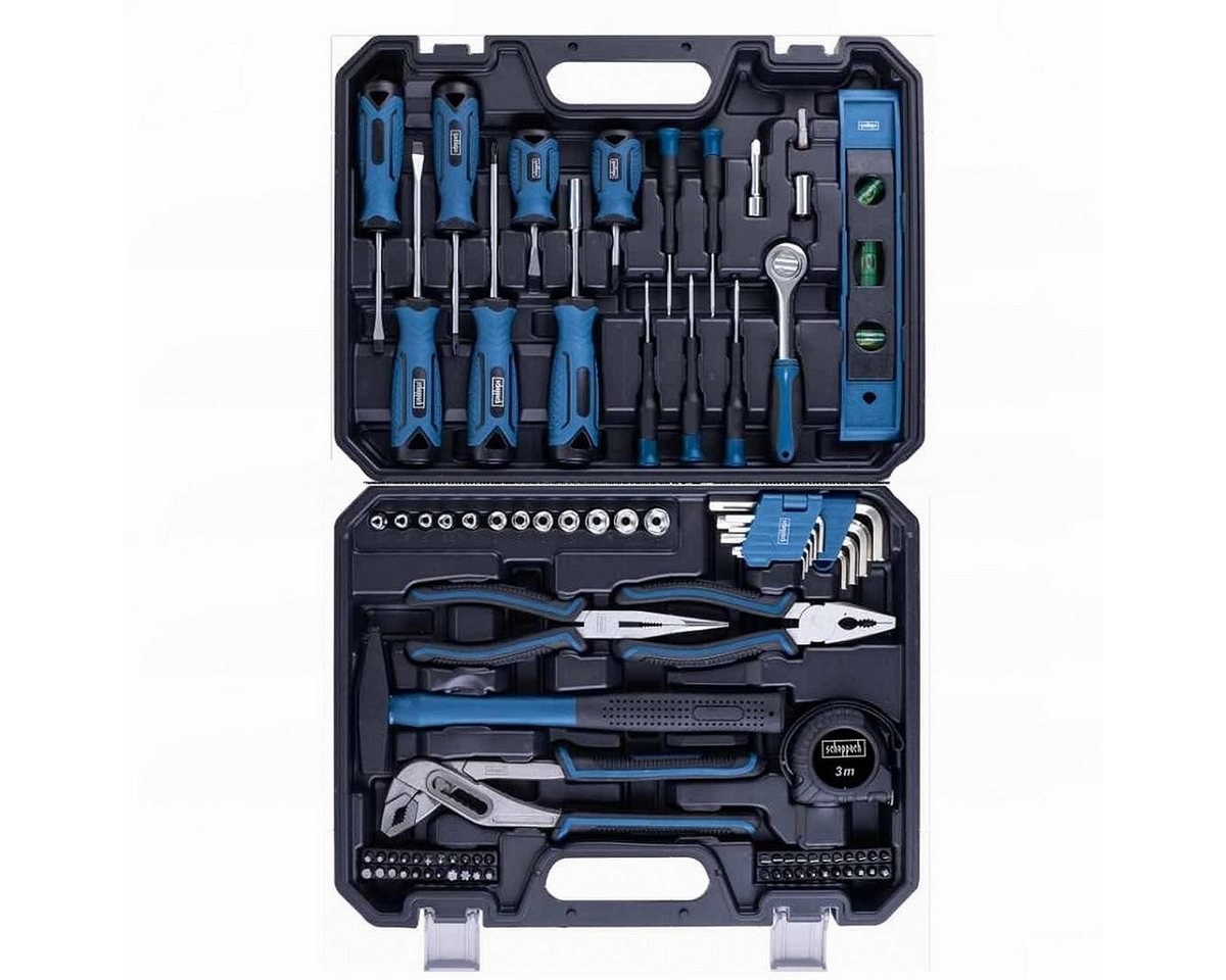 Scheppach Bit- und Steckschlüsselset Scheppach Werkzeugkoffer TB90 gefüllt, 88-teiliges Werkzeug-Set Scheppach Bit- und Steckschlüsselset Scheppach Werkzeugkoffer TB90 gefüllt, 88-teiliges Werkzeug-Set von Scheppach