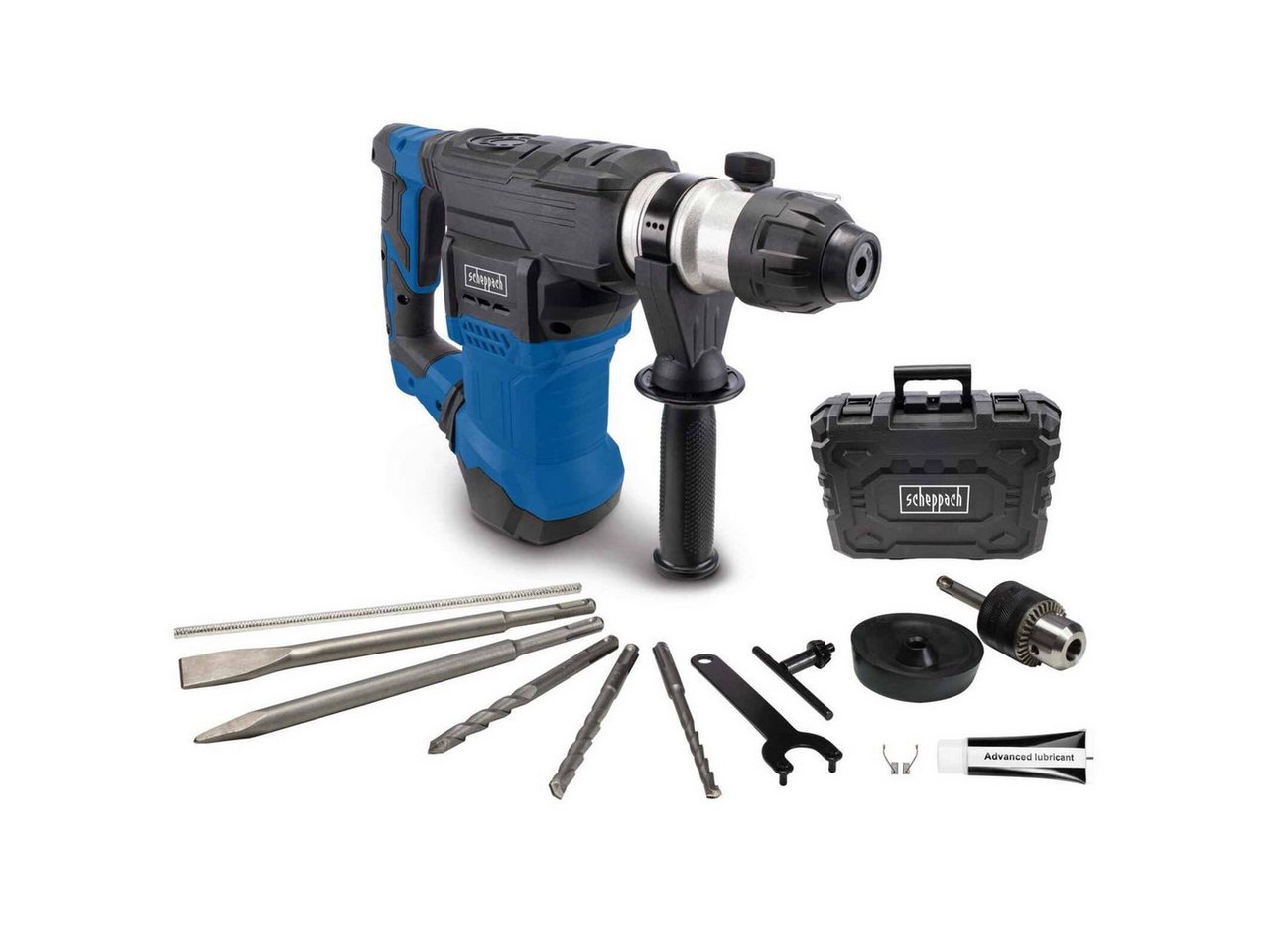 Scheppach Bohrhammer Elektro-Bohrhammer DH1500 Plus mit 4in1-Funktion, (1 Stück) von Scheppach