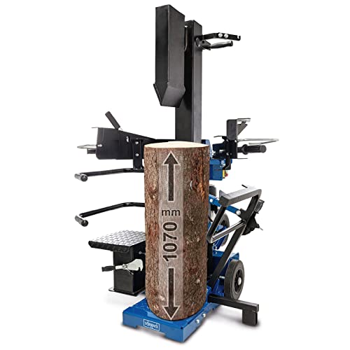Scheppach Compact 15T Holzspalter stehend | 15 Tonnen Spaltkraft 400V 3500W | Meterholz bis 1070mm / max. Ø 400mm | schwenkbarer Tisch | Hartholz & Weichholz - inkl. Fahrvorrichtung von Scheppach