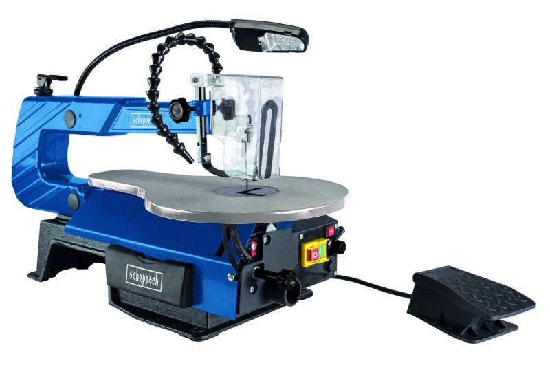 Scheppach Dekupiersäge DECO-XLS 120 W 50 mm 500-1700 U/min Fußschalter LED-Arbeitslampe flexibles Gebläse von Scheppach