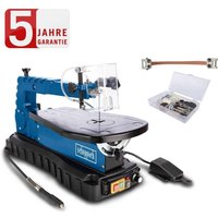 Scheppach - Dekupiersäge deco max 405mm 64-tlg. Werkzeugset flexible Welle led von Scheppach