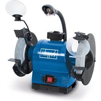 Scheppach - Doppelschleifer BG200 mit Induktionsmotor und Arbeitslampe 230V 550W - Ø200 mm Stein K36 / K60 Funkenschutz Werkstückauflage & von Scheppach