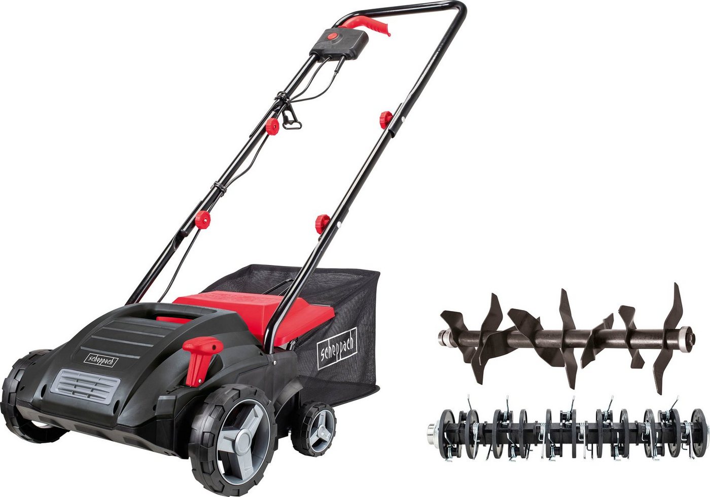 Scheppach Elektro-Vertikutierer / Lüfter SC32, 32 cm Arbeitsbreite, 1500 Watt, mit Fangbox Scheppach Elektro-Vertikutierer / Lüfter SC32, 32 cm Arbeitsbreite, 1500 Watt, mit Fangbox von Scheppach