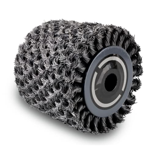 Scheppach Gedrehte Metalldrahtbürste Ersatzbürste für Satiniermaschine MRS1300 | 100mm Breite - 120mmØ | Schleifwalze geeignet zum starken Schleifen oder Abisolieren flacher Stein-& Metalloberflächen Scheppach Gedrehte Metalldrahtbürste Ersatzbürste für Satiniermaschine MRS1300 | 100mm Breite - 120mmØ | Schleifwalze geeignet zum starken Schleifen oder Abisolieren flacher Stein-& Metalloberflächen von Scheppach