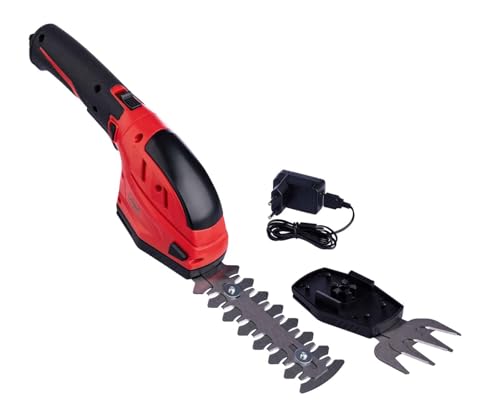 Scheppach Grasschere Strauchschere 2in1 Akku 3,6V CGS-15-Li Rasenschere | Grasschnittmesser 80mm Breite | Strauchschnittmesser 120mm Schnittlänge - 8mm Schnittstärke | Ladegerät, Strauch- & Grasmesser von Scheppach